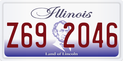 IL license plate Z692046