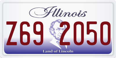 IL license plate Z692050