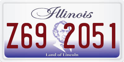 IL license plate Z692051