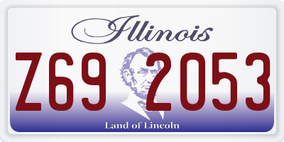 IL license plate Z692053