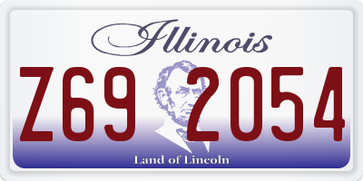 IL license plate Z692054
