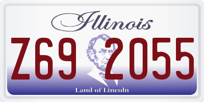 IL license plate Z692055