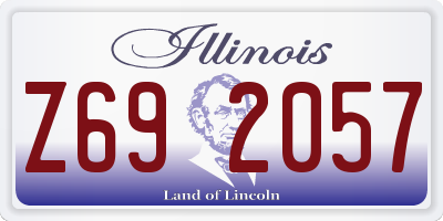 IL license plate Z692057