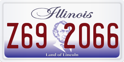 IL license plate Z692066