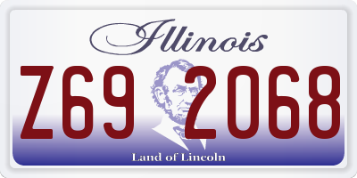 IL license plate Z692068