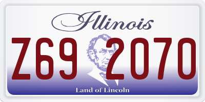 IL license plate Z692070
