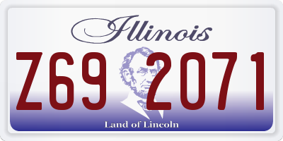 IL license plate Z692071