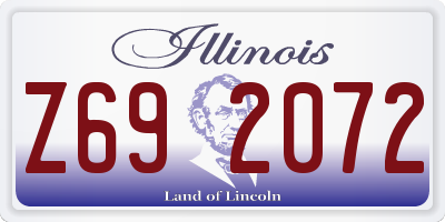 IL license plate Z692072