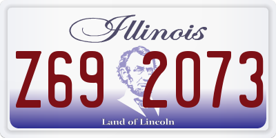 IL license plate Z692073
