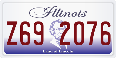 IL license plate Z692076