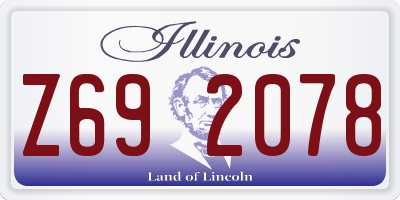 IL license plate Z692078