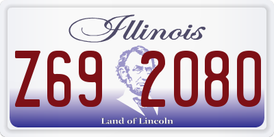 IL license plate Z692080