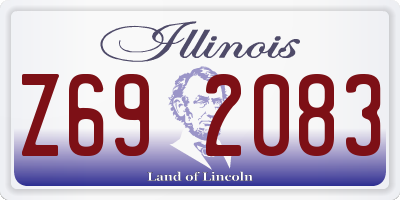 IL license plate Z692083