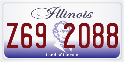 IL license plate Z692088