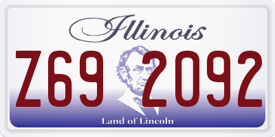 IL license plate Z692092