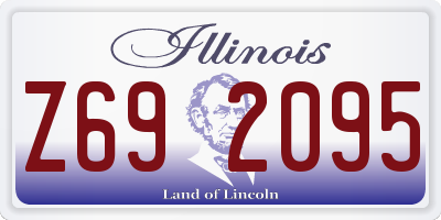 IL license plate Z692095