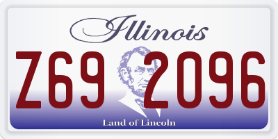 IL license plate Z692096