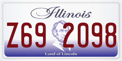 IL license plate Z692098
