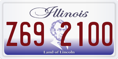 IL license plate Z692100