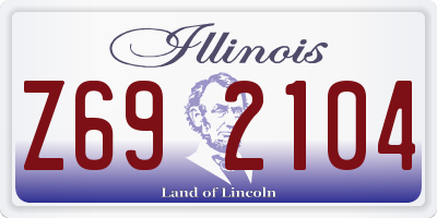IL license plate Z692104