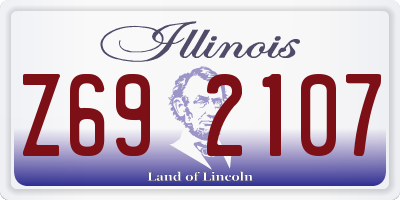 IL license plate Z692107