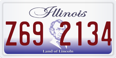 IL license plate Z692134