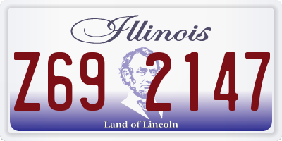 IL license plate Z692147