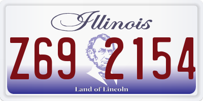 IL license plate Z692154
