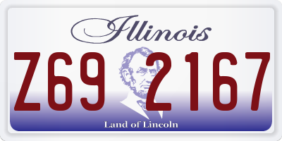 IL license plate Z692167