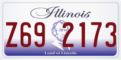 IL license plate Z692173