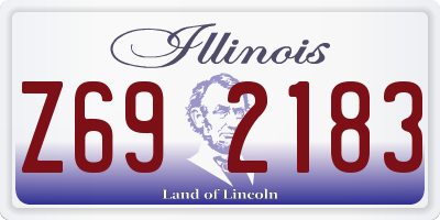 IL license plate Z692183