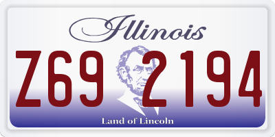 IL license plate Z692194