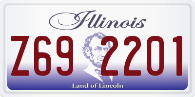 IL license plate Z692201