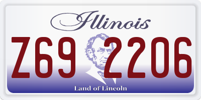 IL license plate Z692206