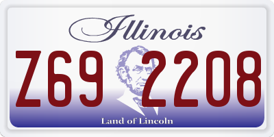 IL license plate Z692208