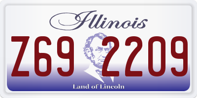 IL license plate Z692209