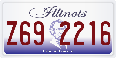 IL license plate Z692216