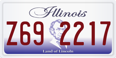 IL license plate Z692217