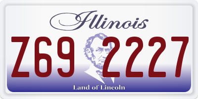 IL license plate Z692227