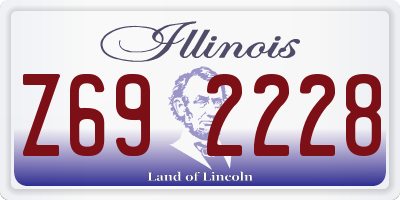 IL license plate Z692228