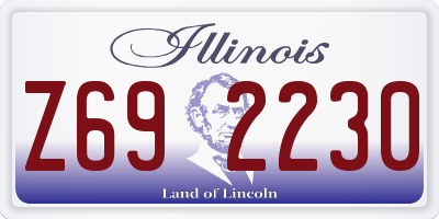 IL license plate Z692230