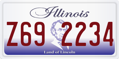 IL license plate Z692234