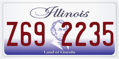 IL license plate Z692235