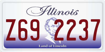 IL license plate Z692237