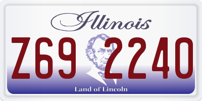 IL license plate Z692240