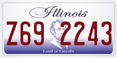 IL license plate Z692243