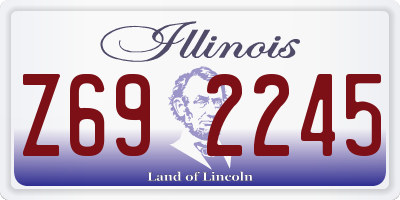 IL license plate Z692245