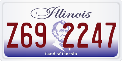 IL license plate Z692247