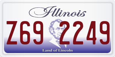 IL license plate Z692249