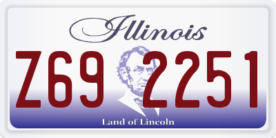 IL license plate Z692251